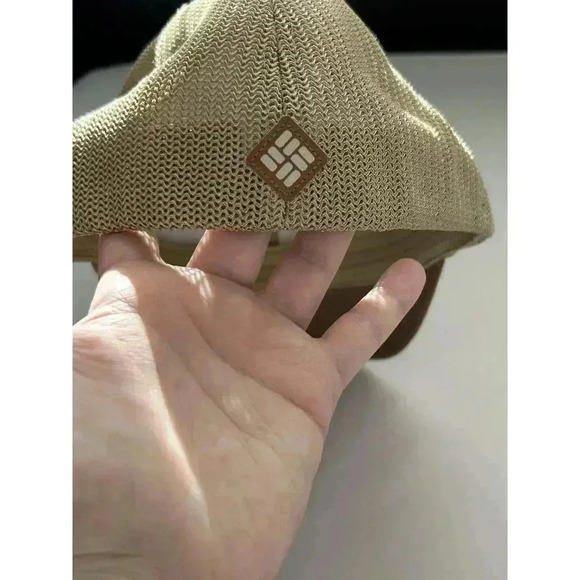 Mens Columbia PFG Mesh Tree Flag Ball Cap Hat Delta Brown L/XL Flexfit. Outdoor - Picture 4 of 8